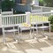 Acacia Wood Rocking Chair with Ergonomic Seat & Gentle Rocking Motion